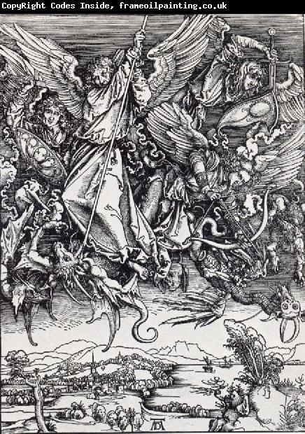 Albrecht Durer St.Michael Battling the Dragon